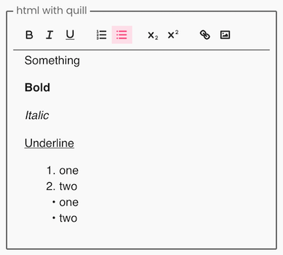 HTML Quill