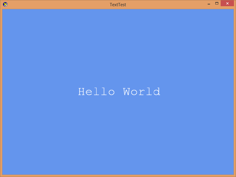 Screenshot Hello World